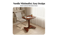 Height Adjustable Rolling C-Shaped Desk Space-Saving C-Shaped Overbed Table Multi-Functional Household Furniture Nordic aesthetic for Students, Remote Workers, Apartment Dwellers, Bedroom, Home Office, Small Spaces, Living Room