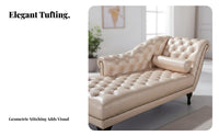 European aesthetic Chaise Lounge Luxury Design Indoor Furniture space-saving Size Household Furnishing Curved Shape for Apartment Dwellers, Interior Designers, Living Room, Bedroom, Small Spaces, study alcove