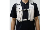Lightweight Running Vest Backpack Mesh Panels Cycling Vest Backpack Reflective Sports Gear Front Pockets