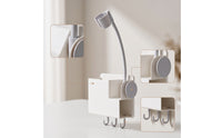 Hair Dryer Holder with Adjustable Arm Universal Hair Dryer Organizer for Bathroom, Vanity