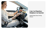 Versatile Decoration Car Dashboard Cat Ornament Ideal Gift Car Dashboard Cat Figure Easy To Install for Women, Office Workers, Home