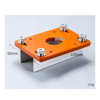 2-in-1 Wood Slotting Jig Limit Stop Slotting Jig Round Corner Square Hole Router Guide Base Thickened Body for Woodworkers, Carpenters, Furniture Making, Workshop