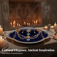 Ancient Grotto Design Hair Accessory Handmade Chinese Design Hair Crown Exotic Celestial Being Headpiece Elegant Features