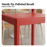 Space-Saving Stackable High Stool Minimalist Design Counter Chair With Footrest Kitchen Seating Easy to Clean for Homeowners, Business Owners, Adults, Cafe, Hotel, Restaurant, Dining Room