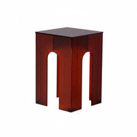 Modern Minimalist Wavy Pedestal Side Table Space-Saving Indoor Furniture Multi-Purpose Small Stool Creative Sculptural Design for Apartment Dwellers, Interior Designers, Living Room, Bedroom, Entryway, Balcony