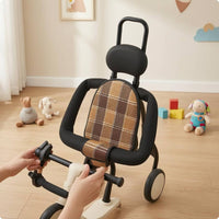 U-Shaped Child Ride-Safety Barrier Metal Frame Push-Along Safety Guard for Children