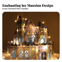 Ice Castle 3D Puzzle Great Gift 3D Castle Puzzle Easy to Assemble Kids' Toy for Children, Adults, Arts and Crafts, Desktop Decoration, School Projects