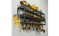 Three Tier Tool Holder Metal Storage Rack Powder Coated for Workshop