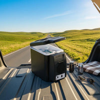 Top-Opening Portable Mini Refrigerator Vented Grille Mini Fridge Dark Exterior Compact Cooler Quiet Operation
