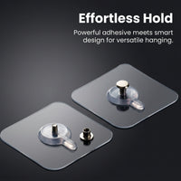 Adhesive Wall Hooks No Drill Heavy Duty, Strong Traceless Hanging Hook for Kitchen, Decorative Utility Hooks for Homeowners
