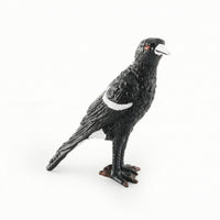 Magpie Figurine Lifelike Bird Figurine with Feather Texture Magpie Model Textured Simulation Bird Realistic for Collectors