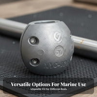 Cathodic Protection Shaft Zinc Anode Anti Split Zinc Shaft Anode Marine Hardware for Yacht Owners, Boaters