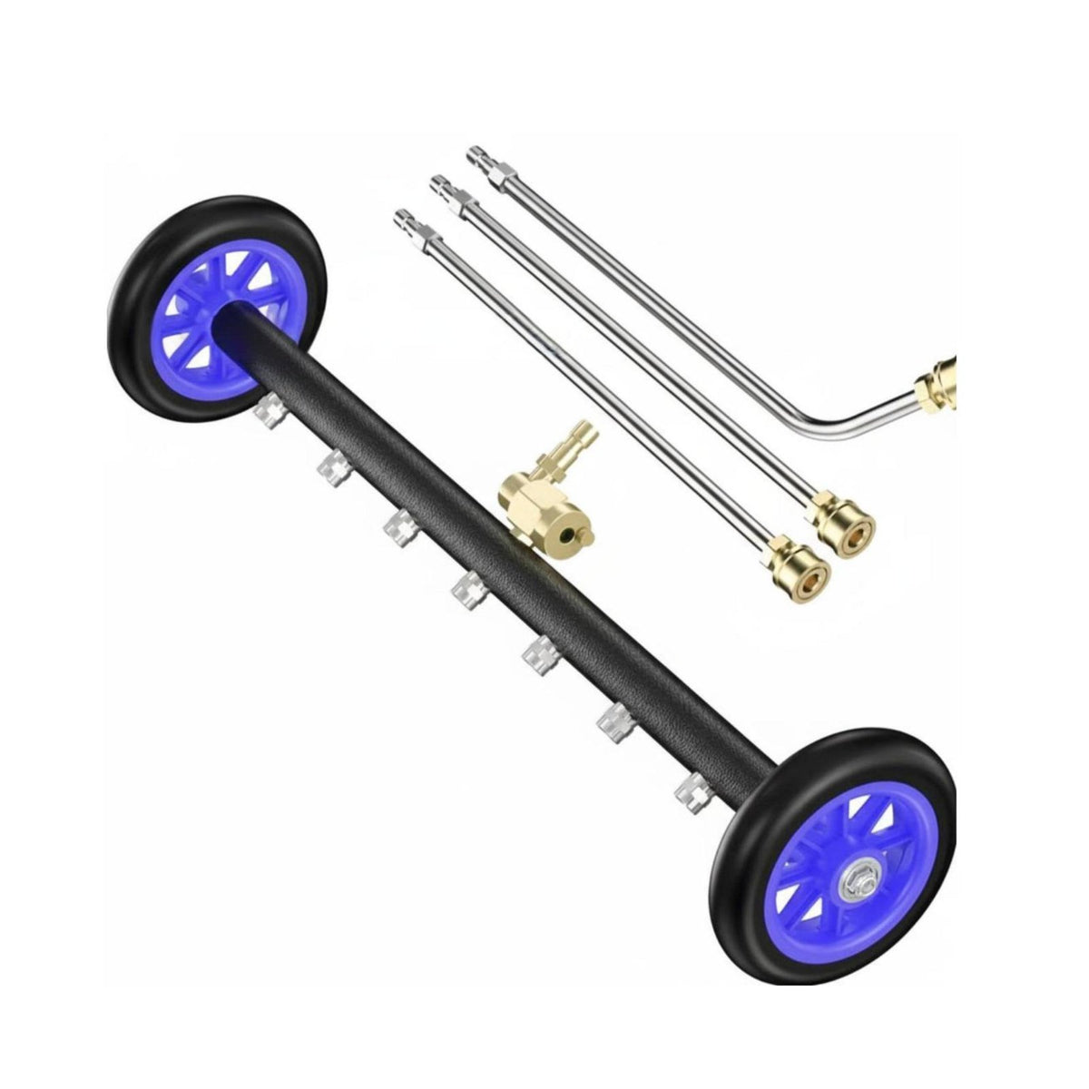 2-in-1 Undercarriage Cleaner 4000 PSI Versatile Function Undercarriage Cleaner Easy to Convert Car Underbody Washer for Driveway, Patio, Garage