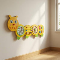 Activity Board Learning Wall-Mounted Wooden Activity Board Horizontal for Children