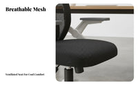 Latex pad Ergonomic Task Chair Adjustable Height Mesh spine Rolling Chair Support rotate Seat Sturdy Construction for Remote Workers, gaming enthusiasts, Students, Study Room, Workspace