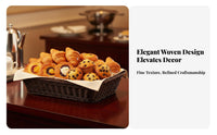 Woven Food carrier Rattandesign Display Tray Easy to Clean for pastry chefs, Homeowners