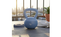 Easy Grip Soft Kettlebell Floor Friendly Quiet Kettlebell Flat Bottom Strength Training Equipment for Home Workout