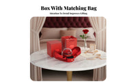 Celestial Feather Flower Jewelry Box Elegant Packaging Preserved Flower Gift Box Everlasting Flower Necklace Case