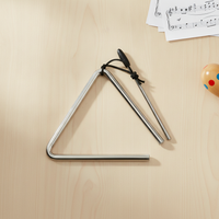 Orff Percussion Triangle Instrument for Students, 4-12 Inch