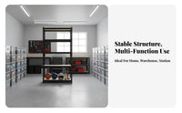 Heavy Duty Storage Rack High Load Capacity Adjustable Utility Rack Versatile Freestanding Storage Shelves for Homeowners, Workshop, Pantry, Office