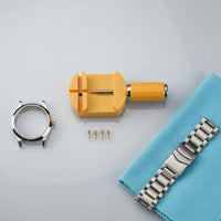 Watch Repair Tool Set Multi-Functional Timepiece Connector Remover Kit Adjustable Base for DIY Enthusiasts