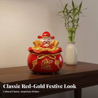 God of Wealth Statue Perfect Housewarming Gift Wealth Shen Figurine Chinese Prosperity Decoration Traditional Design