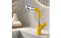 Faucet with Pull-out Sprayers Contemporary Washbasin Tap for Washroom