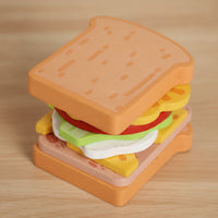 Wooden Sandwich Toy Stacking Pretend Sandwich Set Compact Educational for Young Children