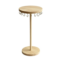 Necklace Stand with Hooks Space-Saving Necklace Holder with Hooks Stylish Jewelry Display Stand for Craft Fairs