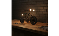 Metal Construction Vintage Cycle Table Lamp Decorative Lighting Steampunk Table Lamp Retro Design Home Decor Corded Design for Living Space
