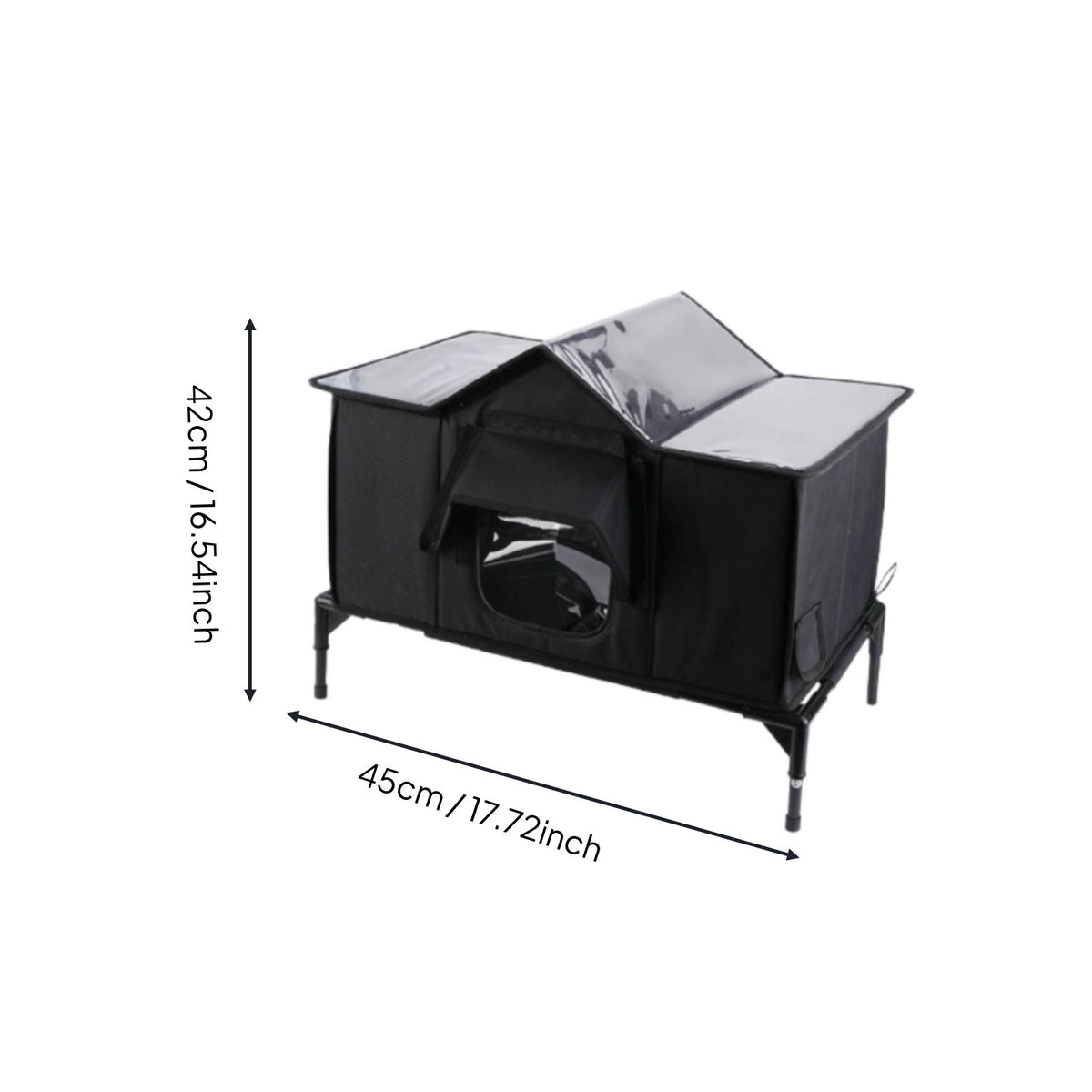 Outdoor Cat Shelter Removable Cat Tent Bed Warm for Rainy Weather