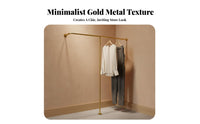 Wall Mounted Garment Rack Space-Saving Retail Clothing Display Rack Modern Arrangement Wall Mounted Clothes Bar for Homeowners, Renters, Entryway