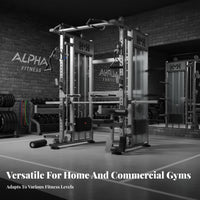 Complete Guided Machine Full Body Workout Guided Machine with Cable Multi-Directional Commercial Grade Complete Home Gym for Bodybuilders