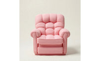 Miniature Sofa 3D-Printed Dollhouse Sofa Miniature Armchair Elegant Chair Compact for Collectors, Desktop Display, Craft Scenes