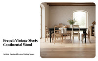 Black Baluster Leg Table French Design Home Furniture Light Luxury for Apartment Dwellers, Interior Decorators, Dining Room, Kitchen, Restaurant