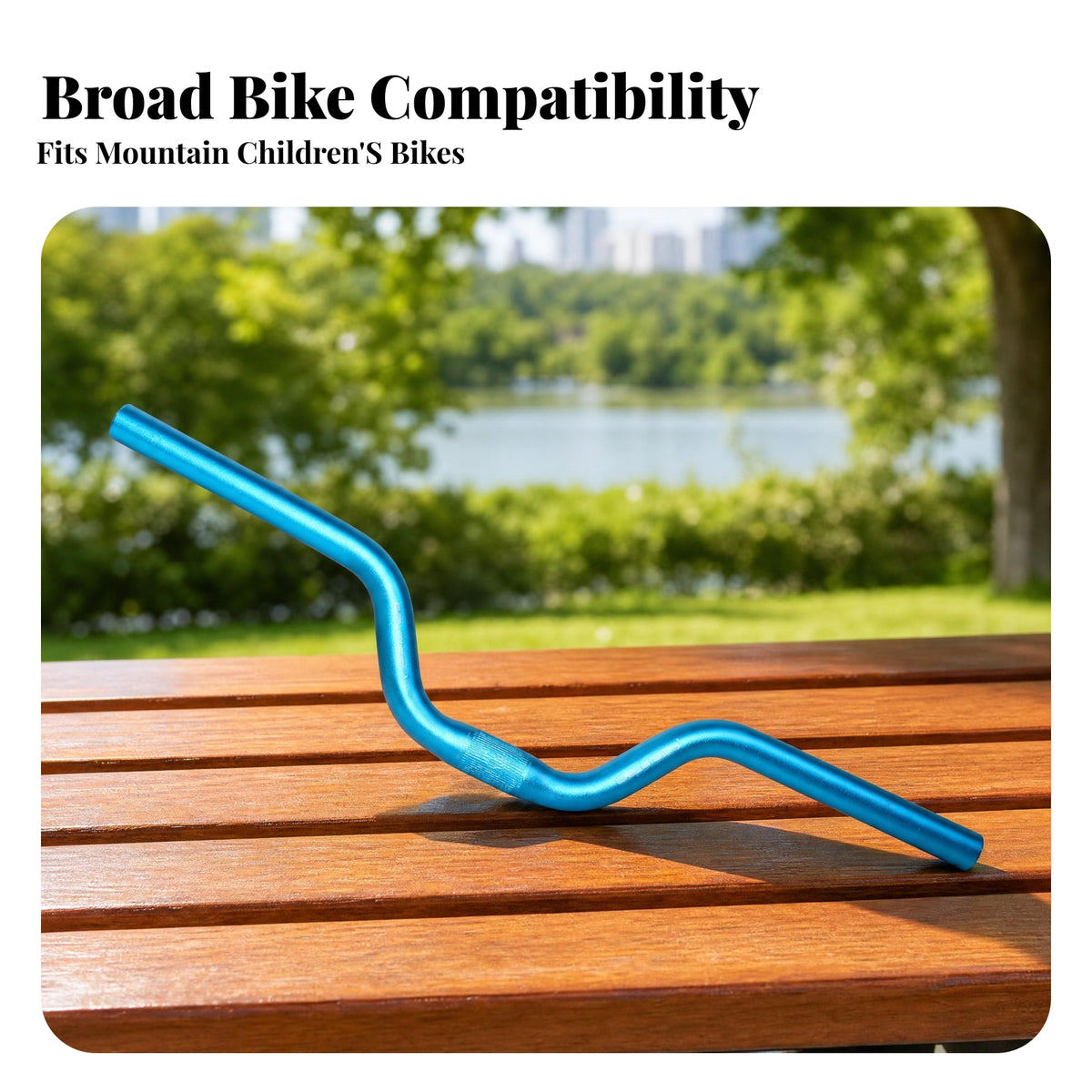 AL6061 Aluminum Bike Handlebar Heat-Treated Swept Handlebar 25.4 Mm Clamp Ride Bar Smooth Cylindrical