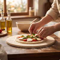 High-Temperature Pizza Stone Even Cooking Cordierite Pizza Stone Flat for Gas Grill