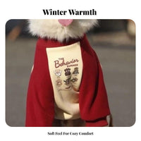 Large Dog Sweater Thickened Fleece Dog Pullover Warm Turtleneck Pet Sweatshirt for Medium Dogs, Cold Weather, Holidays, Daily Wear