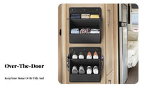 Space-Saving over-the-Door Shoe Holder Multifunctional over-the-Door Organizer Multi-Purpose Use Hanging Organizer Easy to Install for RV Owners, Apartment Dwellers, Entryway, Dorm Room, Bedroom, Bathroom