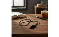 Pendant Necklace with Braided Cord Polished Pendant with Braided Cord Understated Jewelry for Unisex