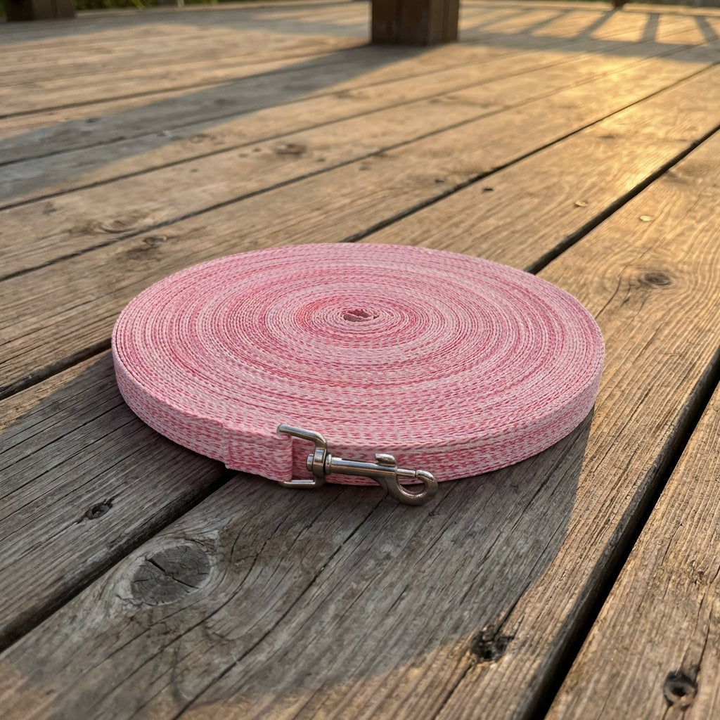 Long Dog Leash for Training, Polyester Long Leash and Outdoor Dog Leash, Non-Retractable Puppy Leash for Walking and Pet Training Activities