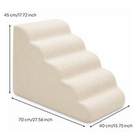 Foam Pet Stairs Stable Pet Stairs with Removable Cover Lightweight Steps for Cats