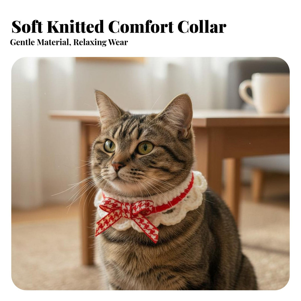 Bow Tie Cat Scarf Cute Design Bow Tie Kitten Soft & Comfortable Ruffle Pet for Small Dog Owners, Daily Wear, Special Occasions, Holidays