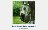 Solar Heated Outdoor Shower Bag, Rotating Faucet, Portable Water Storage, Eco-Friendly Camping