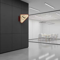 Side Bracket Corner Wall Clock Colored Hour Markers Double-Sided Wall Clock Rounded Face