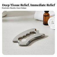 Deep Tissue Massage Stainless Steel Fascia Ergonomic Design Myofascial Release Tool Easy to Clean for Adults, Home Use, Medical Facility