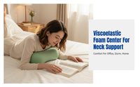 Viscoelastic Foam Nap Pillow, Ergonomic Neck Support, Ice Silk Office Nap Pillow, Student Aid
