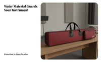 Thickened Padding Bamboo Flute Case Portable Design Bamboo Flute Storage Bag Zipper Closure for Musicians, Travel, Rehearsals, Performances