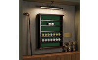 6 Ball Display Shelf Solid Wood Golf Ball Display Rack Tabletop for Home, Office, Lounge Area