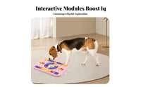 Dog and Cat Food Brain Teaser Squeaky Button Interactive Pet Brain Teaser Feeder